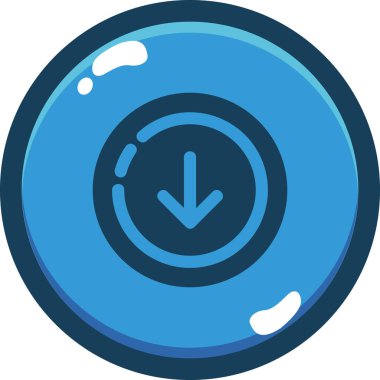 Bozuk para simgesi düz biçimli