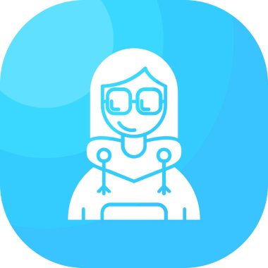 kadın simge vektör illüstrasyonu