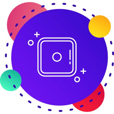 Renk çizgisi Müzik notası, ton simgesi beyaz arkaplanda izole edilmiş. Kademeli rastgele dinamik şekiller. Vektör.