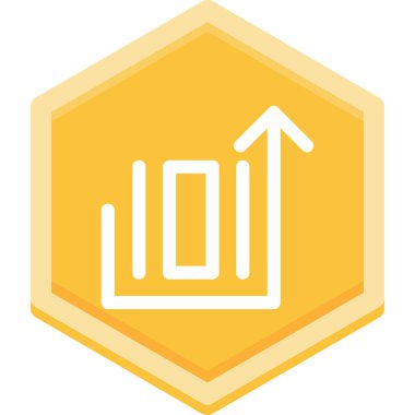 Sarı bir okun vektör illüstrasyonu