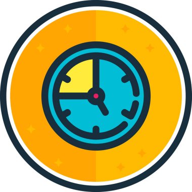 Moda Biçiminde Saat Simgesi İzole Arkaplan