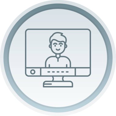 Dizüstü bilgisayar simgesinin vektör çizimi