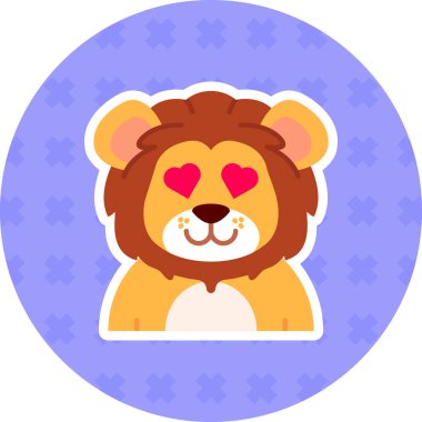 Aşkta yassı çıkartmalar, basit vektör çizimleri