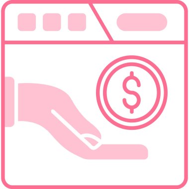 çamaşır makinesi simgesi, vektör illüstrasyonu