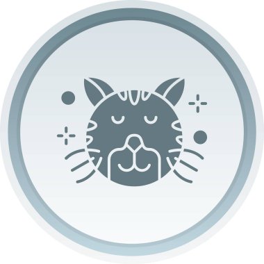 Rahatlatılmış Katı düğme, basit vektör illüstrasyonu