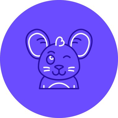 Wink İkili Akort renk çemberi, basit vektör illüstrasyonu