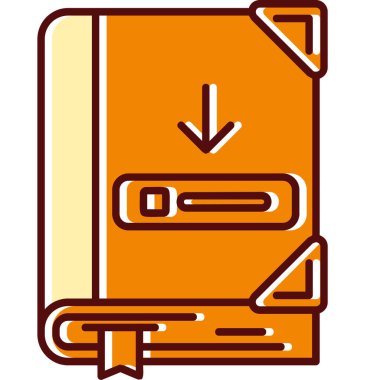 Kitap. Web simgesi basit illüstrasyon