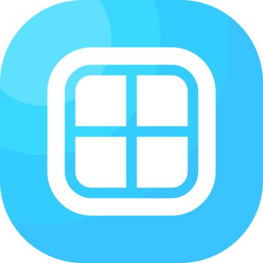 Düzen Glyph buzu, basit vektör çizimi