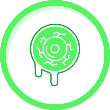 Gözler yeşil karışım, basit vektör illüstrasyonu