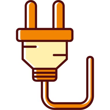 Eklenti doldurulmuş Kaygan Retro, basit vektör illüstrasyonu