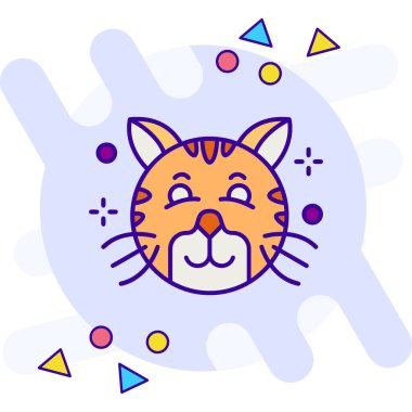 FALSE serbest stil, basit vektör illüstrasyonu