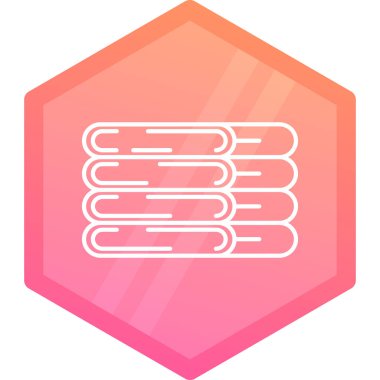 Kumaş Gradyan çokgeni, basit vektör illüstrasyonu