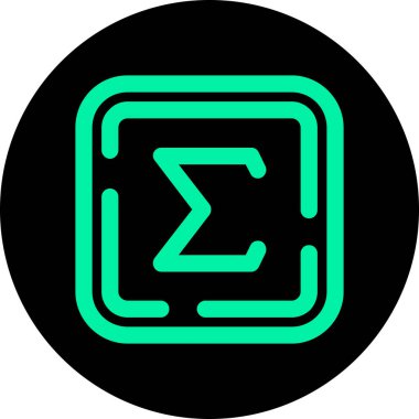 Özet Neon siyah çizgi, basit vektör illüstrasyonu