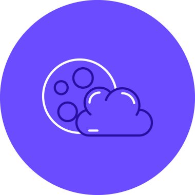 Gece İkili Akort Renk Çemberi, basit vektör illüstrasyonu