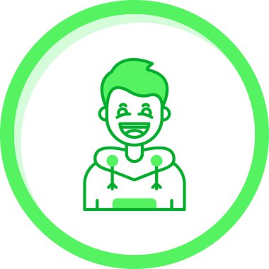 FALSE Green karışımı, basit vektör illüstrasyonu