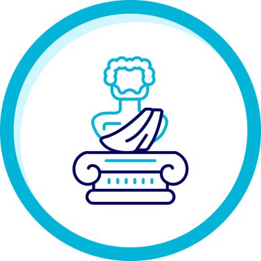 Güzel bir beyaz simgenin vektör çizimi