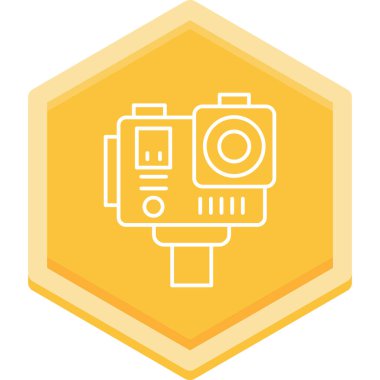 kamera simgesi vektör illüstrasyonu