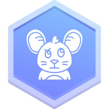 Hayvan maması ikonu, çizgi film tarzı.