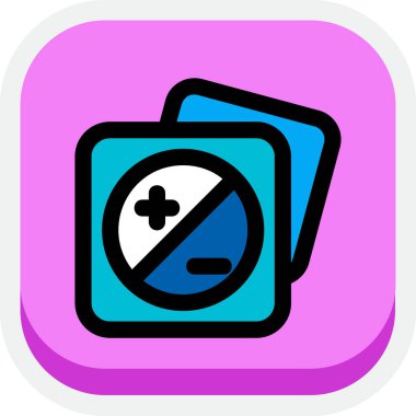 Resim parlaklığı Dolu eğri, basit vektör illüstrasyonu