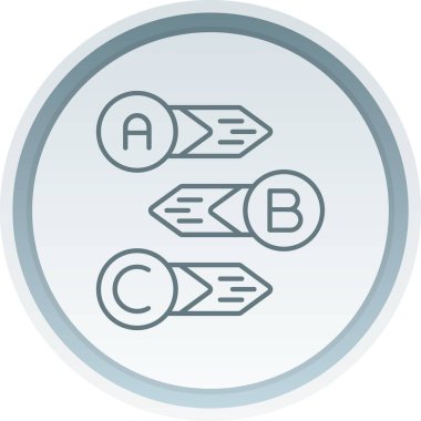 Diyagram Çizgisi düğmeleri, basit vektör illüstrasyonu