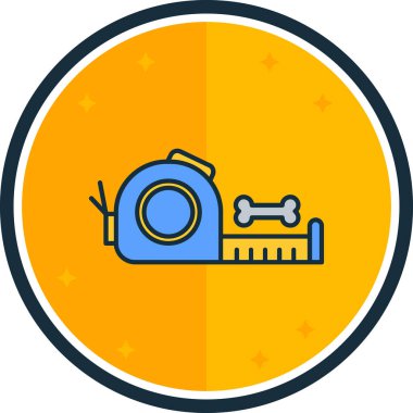 Ölçüm dolu ayet, basit vektör illüstrasyonu