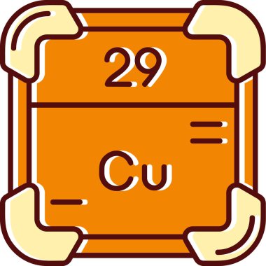 periyodik tablo simgesi. Web için tablo vektör simgelerinin karikatür çizimi