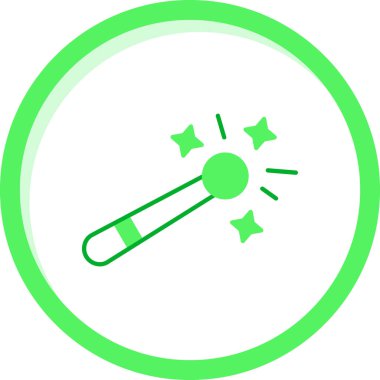 Sihirli araç Yeşil karışım, basit vektör illüstrasyonu