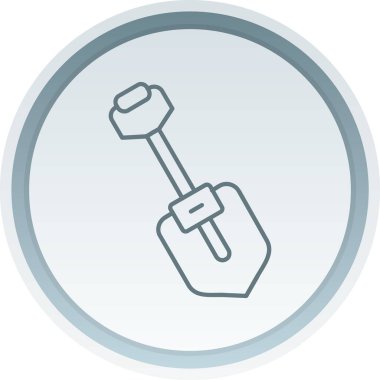 Mavi ve beyaz bir ikonun vektör illüstrasyonu