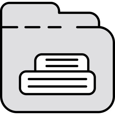 Dizin Gri doldurulmuş, basit vektör çizimi