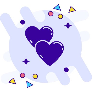 Serbest stil, katı, basit vektör çizimi