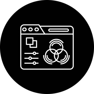 seo modern simgesinin vektör illüstrasyonu