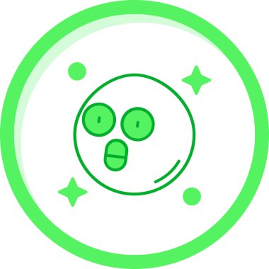 Yeşil gezegen simgesinin vektör çizimi