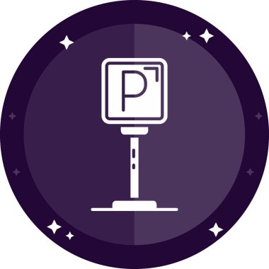 Park lambası. Basit tasarım vektörü illüstrasyonu