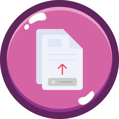 Dosya. Web simgesi vektör illüstrasyonu