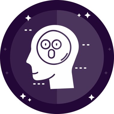 Kafası olan bir adamın vektör çizimi