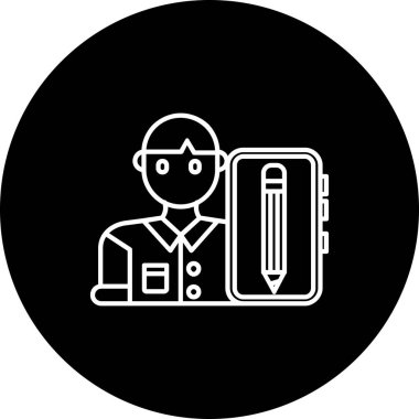 Modern eğitim ikonunun vektör illüstrasyonu