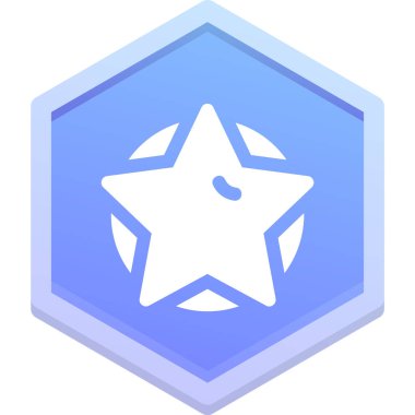 izometrik vektör biçiminde yıldız simgesi