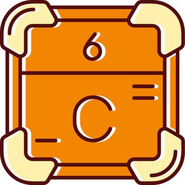 Periyodik tablonun kimyasal elementine sahip bir harf.