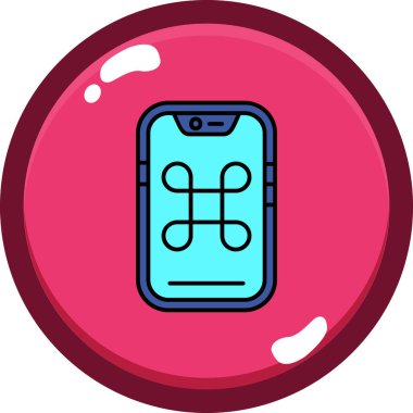 akıllı telefon simgesi vektör illüstrasyonu