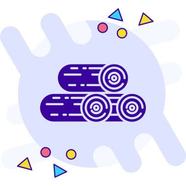 Müzik ve ses simgesinin vektör illüstrasyonu.