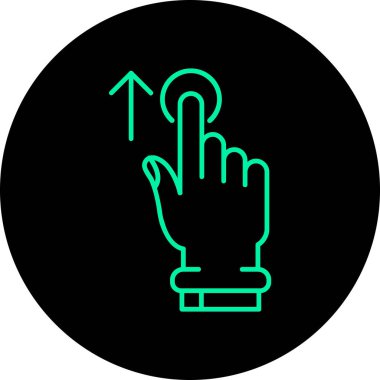 Parmak ikonu. vektör illüstrasyonu