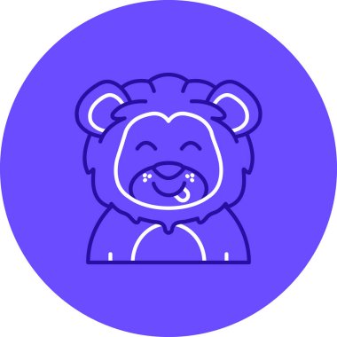 Ayı ağı simgesi basit illüstrasyon