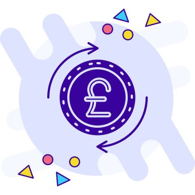 Para için. Web simgesi basit illüstrasyon