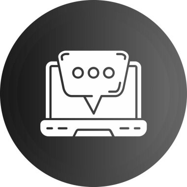 Vektör sohbet simgesi illüstrasyonu