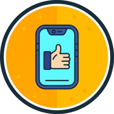 akıllı telefon simgesi vektör illüstrasyonu