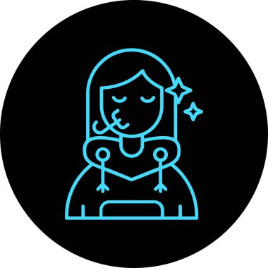 Vektör Kız Simgesi illüstrasyonu