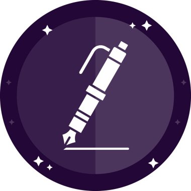 Basit bir şekilde izole edilmiş vektör illüstrasyonunda sihirli değnek simgesi