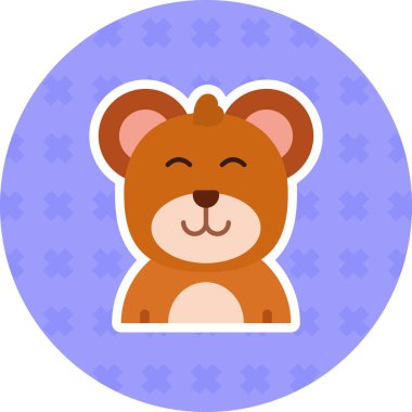 Hayvan. Web simgesi basit illüstrasyon