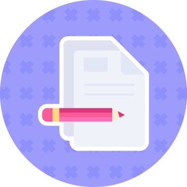 belge simgesi vektör illüstrasyonu