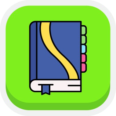 kitap simgesi vektör illüstrasyonu